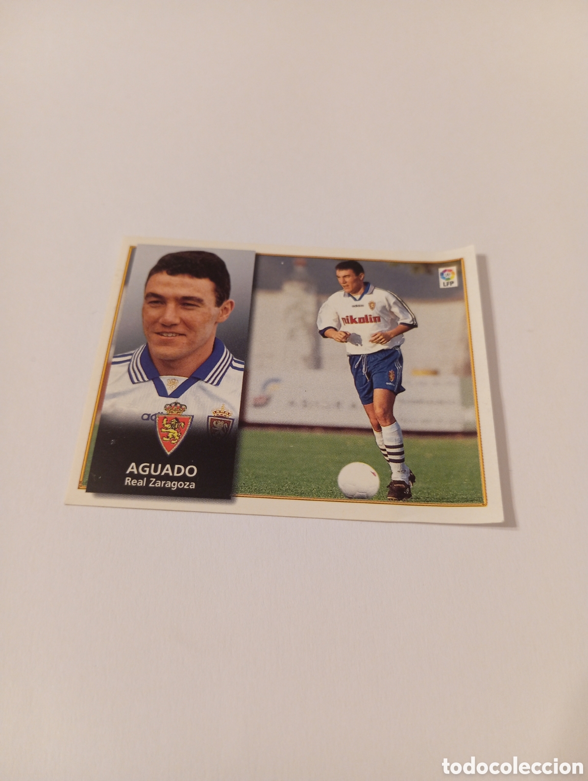 Cromos de F&uacute;tbol: AGUADO Zaragoza Liga Este 1998 1999 recuperado 98 99