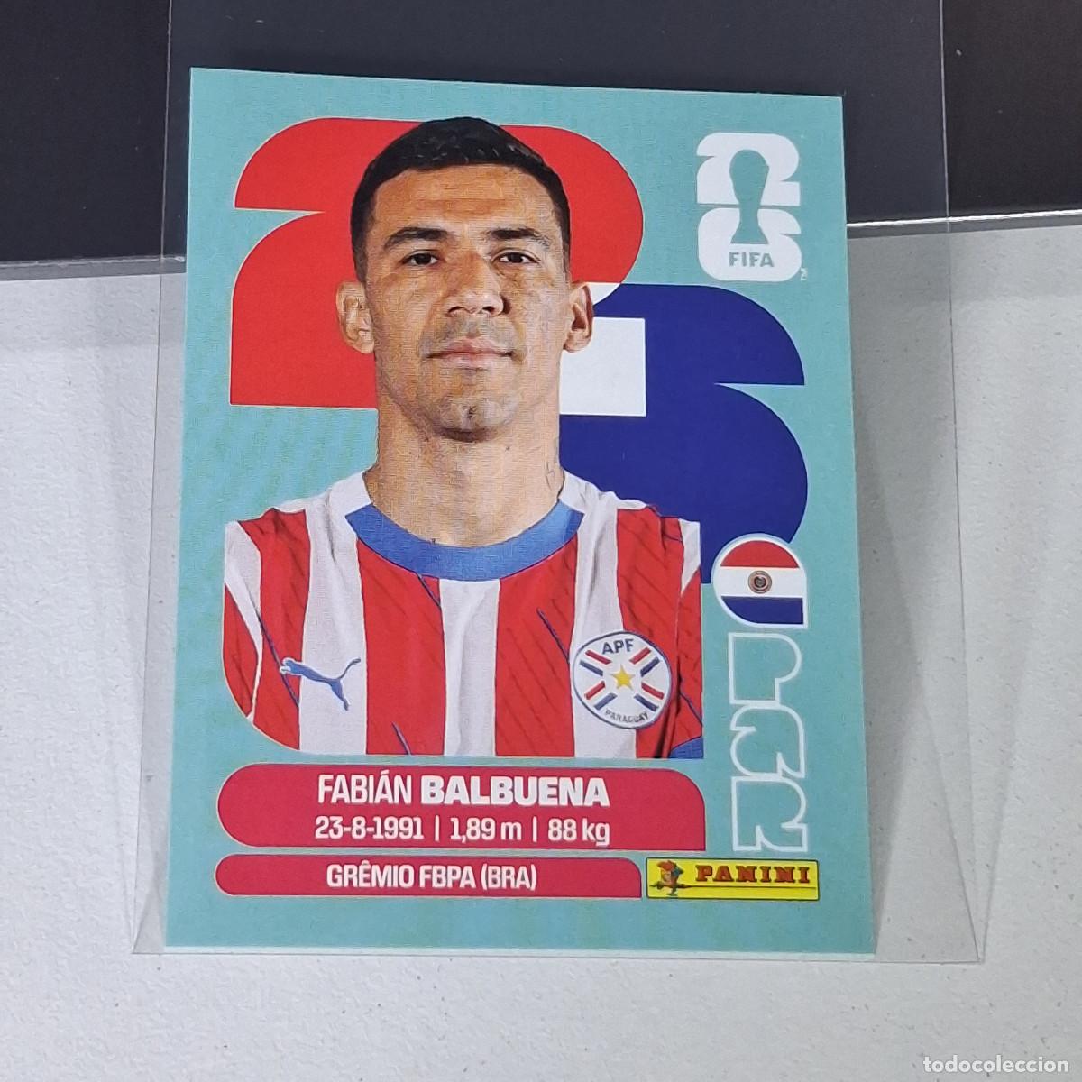 Cromos de F&uacute;tbol: A28 PAR5 FABIAN BALBUENA PARAGUAY PAR 5 MUNDIAL FIFA WORLD CUP 2026 STICKER PANINI