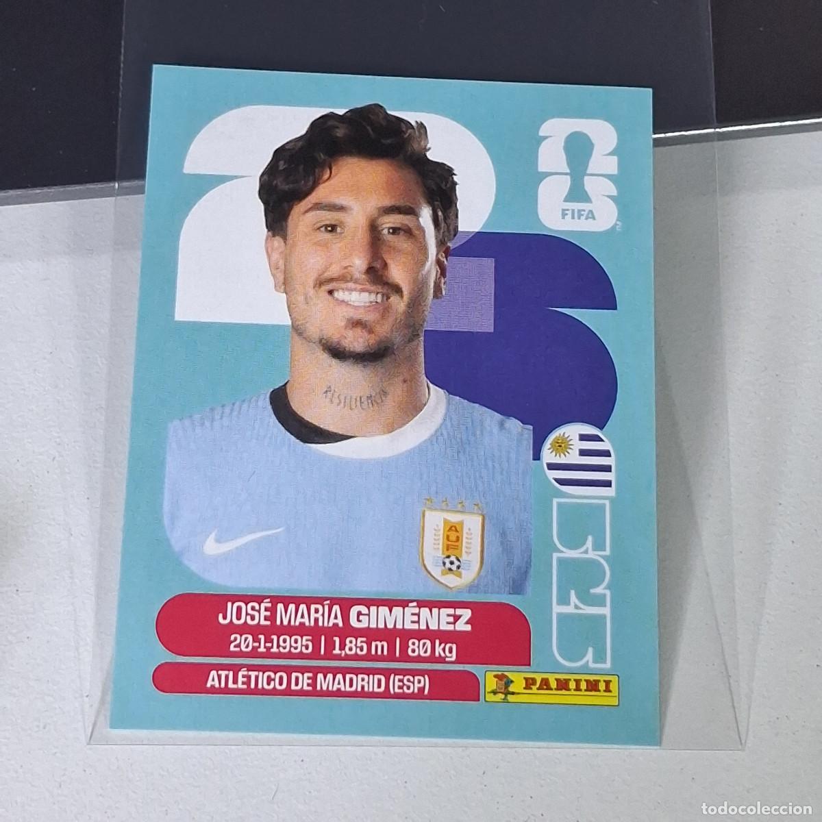 Cromos de F&uacute;tbol: A28 URU5 JOS&Eacute; MAR&Iacute;A GIM&Eacute;NEZ 5 URUGUAY URU MUNDIAL FIFA WORLD CUP 2026 STICKER PANINI
