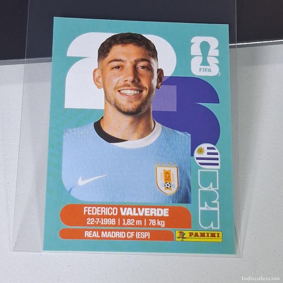 Cromos de F&uacute;tbol: A28 URU 10 URU10 FEDE FEDERICO VALVERDE URUGUAY URU MUNDIAL FIFA WORLD CUP 2026 STICKER PANINI