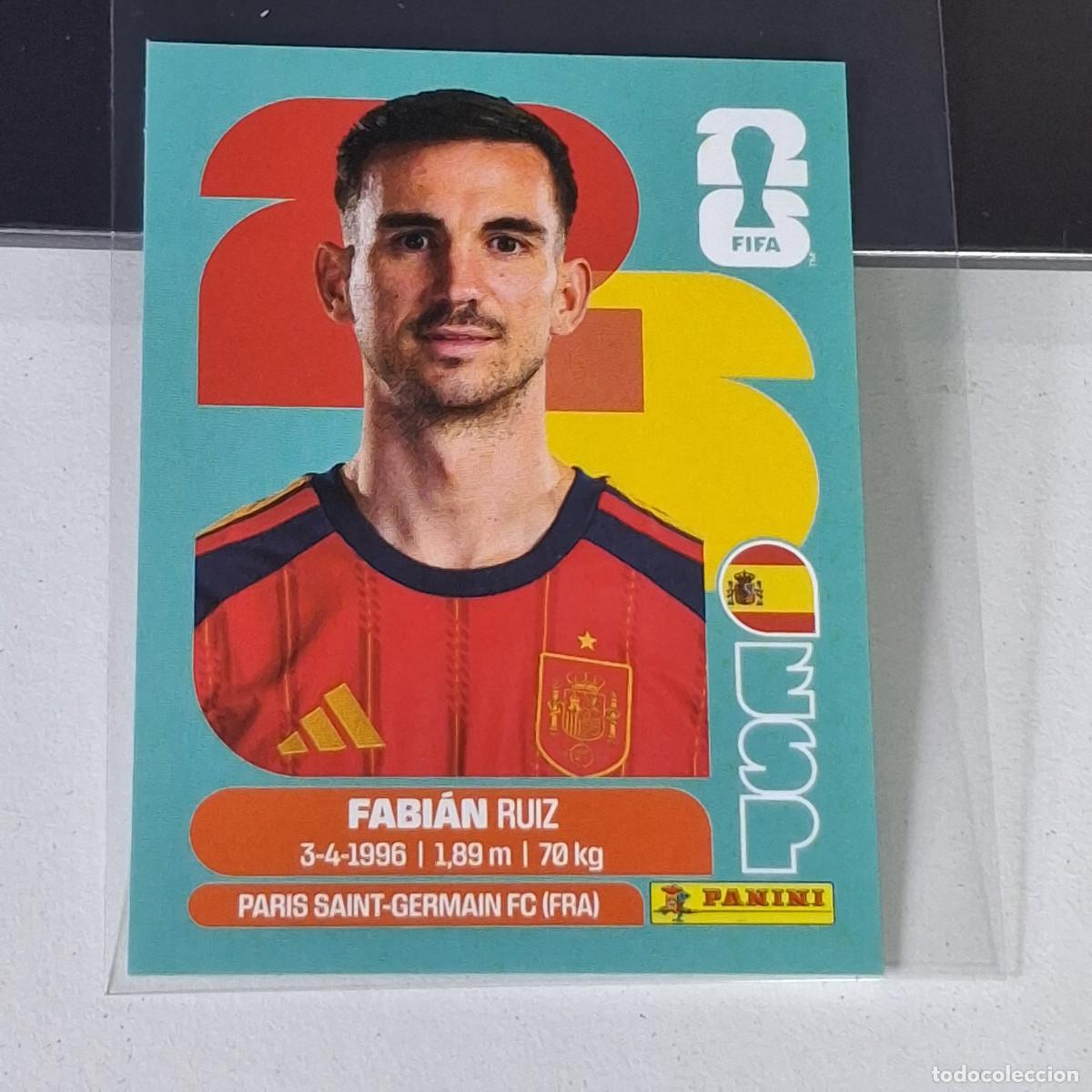 Cromos de F&uacute;tbol: A30 ESP12 FABI&Aacute;N RUIZ 12 ESPA&Ntilde;A ESP SPAIN ESPA&Ntilde;A MUNDIAL FIFA WORLD CUP 2026 STICKER PANINI