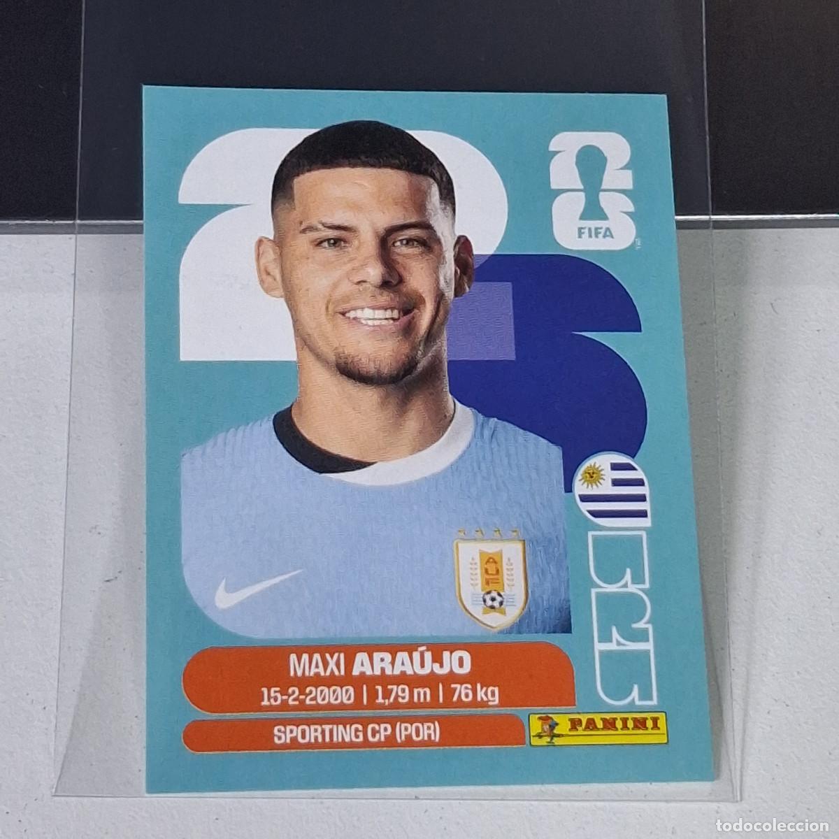 Cromos de F&uacute;tbol: A30 URU16 MAXI ARA&Uacute;JO 16 URUGUAY URU MUNDIAL FIFA WORLD CUP 2026 STICKER PANINI
