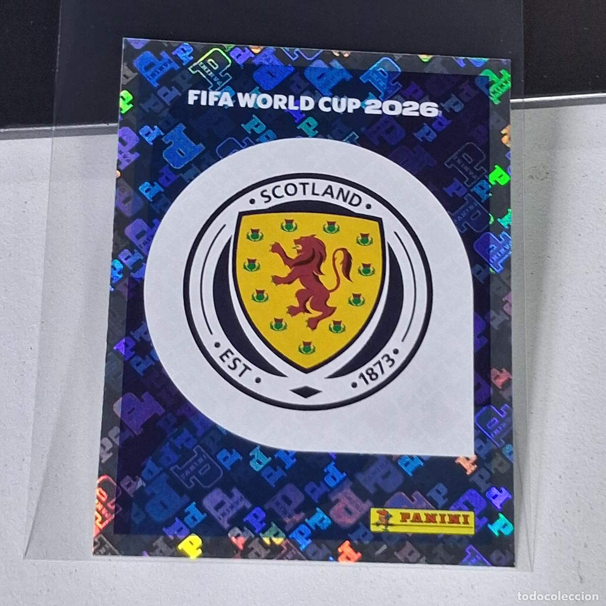 Cromos de F&uacute;tbol: A30 SCO1 SCO 1 ESCUDO LOGO BADGE ESCOCIA / SCOTLAND MUNDIAL FIFA WORLD CUP 2026 STICKER PANINI