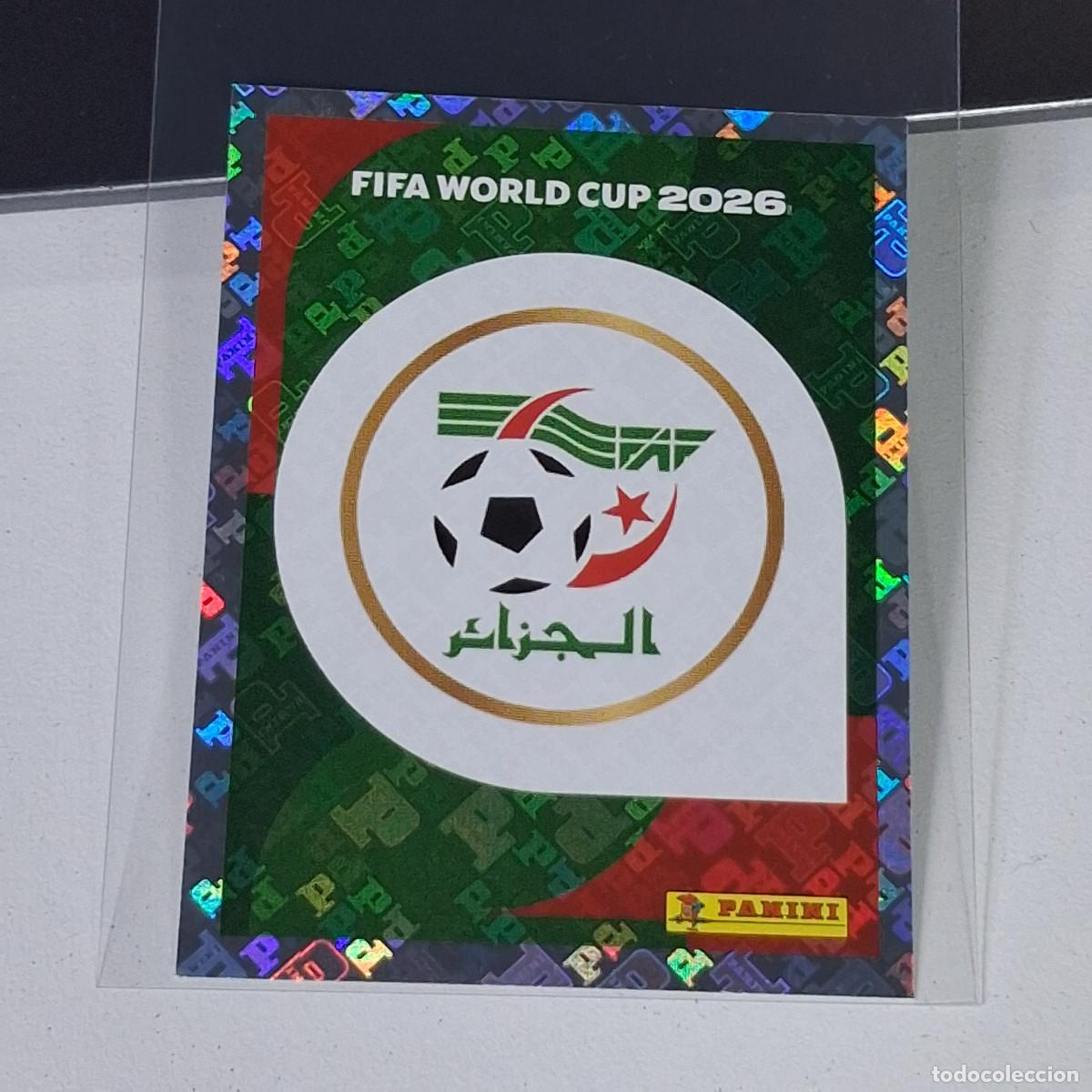 Cromos de F&uacute;tbol: A30 ALG1 ALG 1 ESCUDO LOGO BADGE ARGELIA / ALGERIA MUNDIAL FIFA WORLD CUP 2026 STICKER PANINI