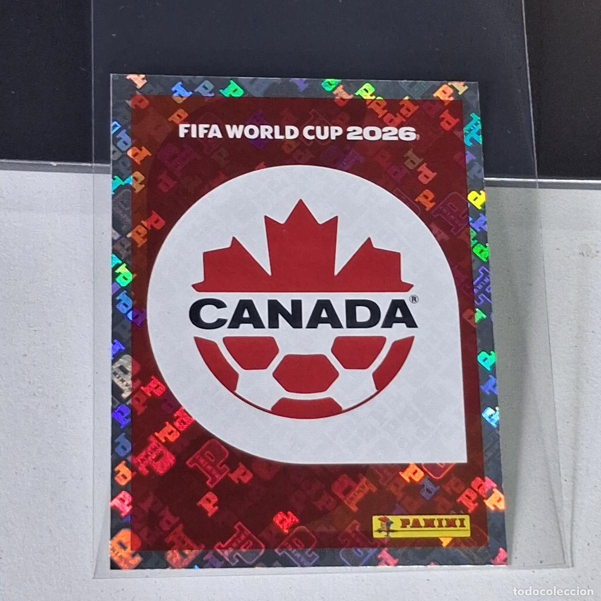 Cromos de F&uacute;tbol: A30 CAN 1 CAN1 ESCUDO LOGO BADGE 1 CANADA MUNDIAL FIFA WORLD CUP 2026 STICKER PANINI