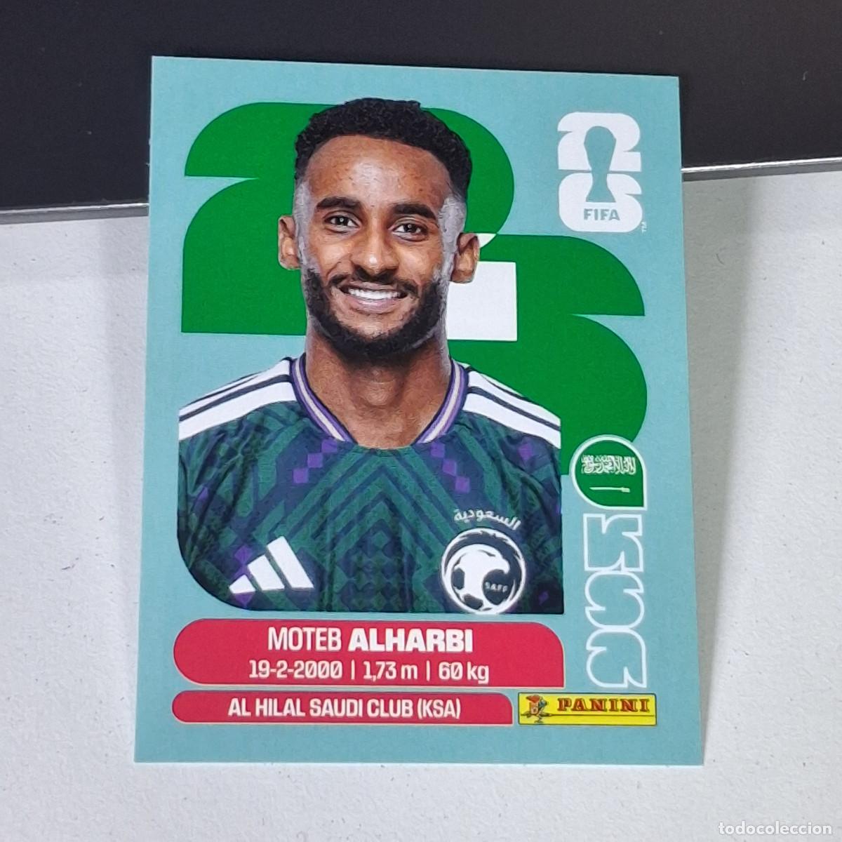 Cromos de F&uacute;tbol: A30 KSA7 MOTEB AL-HARBI 7 ARABIA SAUD&Iacute; KSA MUNDIAL FIFA WORLD CUP 2026 STICKER PANINI