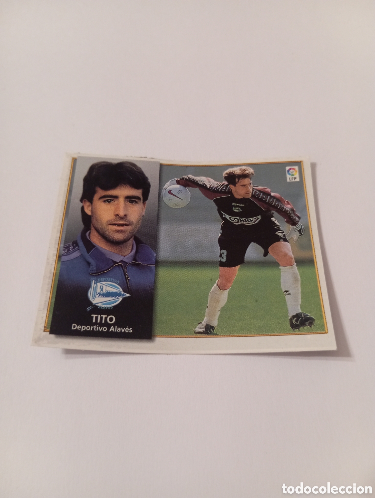 Fu&szlig;ball-Sticker: TITO Alav&eacute;s Liga Este 1998 1999 recortado 98 99