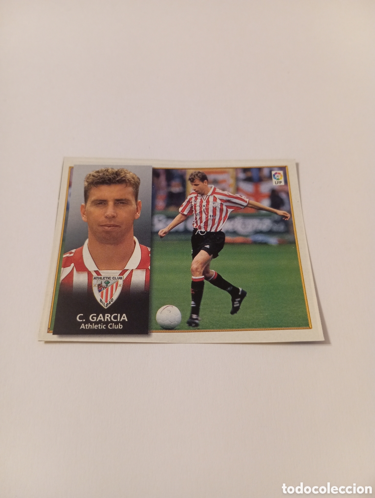 Figurine di Calcio: CARLOS GARC&Iacute;A Athletic Club Liga Este 1998 1999 recortado 98 99