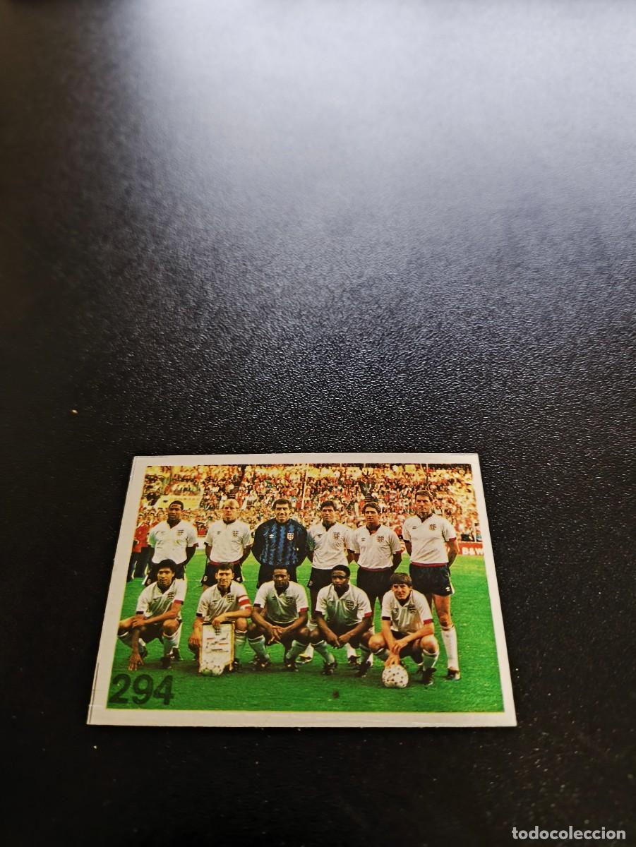 Figurine di Calcio: 294 TEAM EQUIPO INGLATERRA ENGLAND REYAUCA MUNDIAL ITALIA 1990 WORLD CUP NO ESTE PANINI