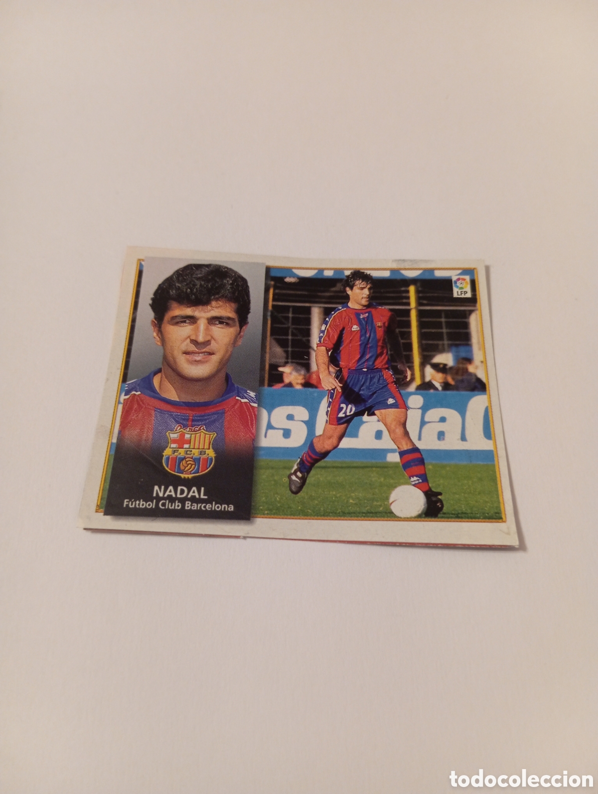 Cromos de F&uacute;tbol: NADAL Barcelona Liga Este 1998 1999 recortado 98 99