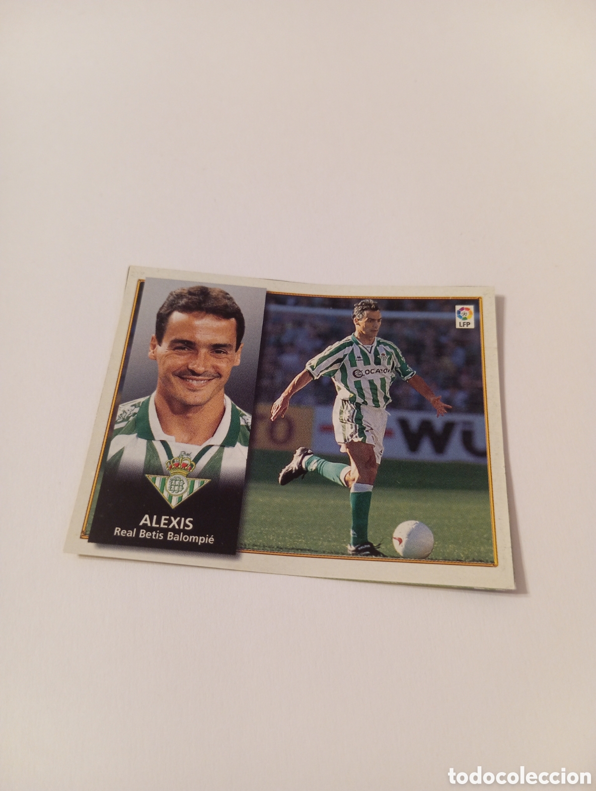 Cromos de F&uacute;tbol: ALEXIS Betis Liga Este 1998 1999 recortado 98 99
