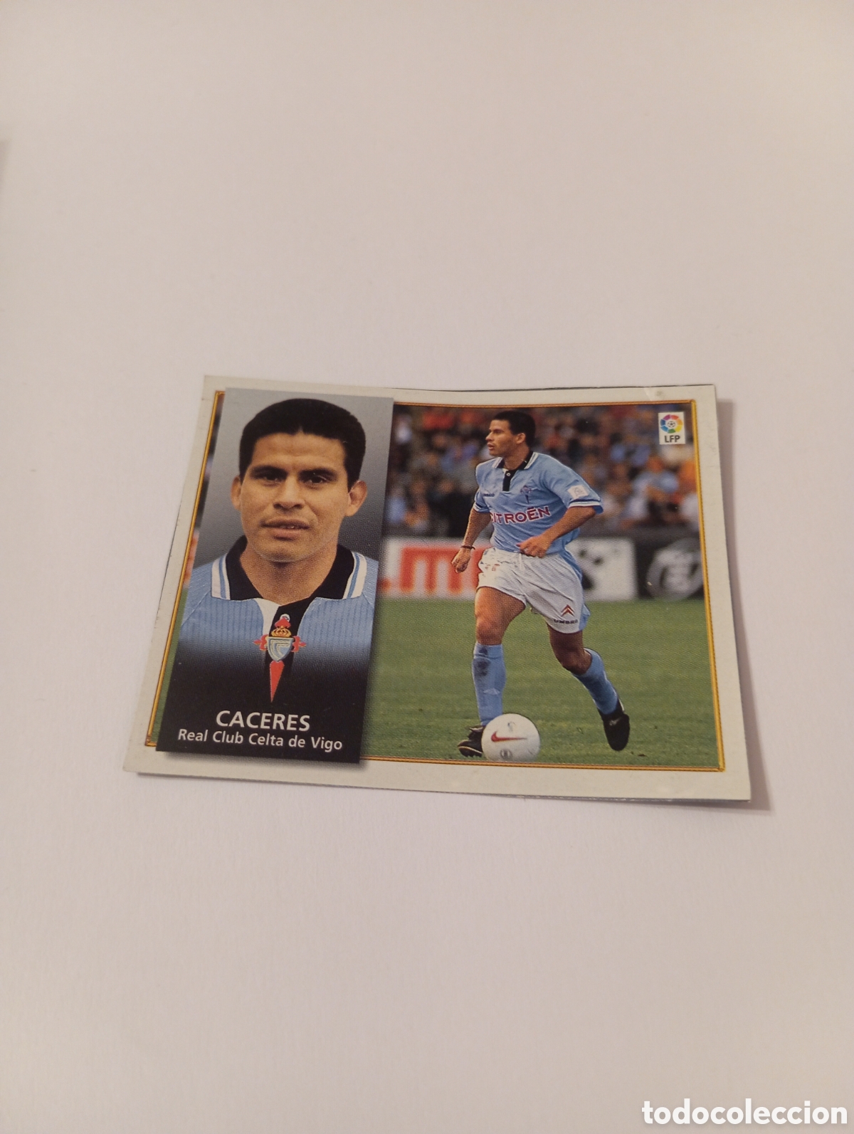 Cromos de F&uacute;tbol: CACERES Celta Liga Este 1998 1999 recortado 98 99