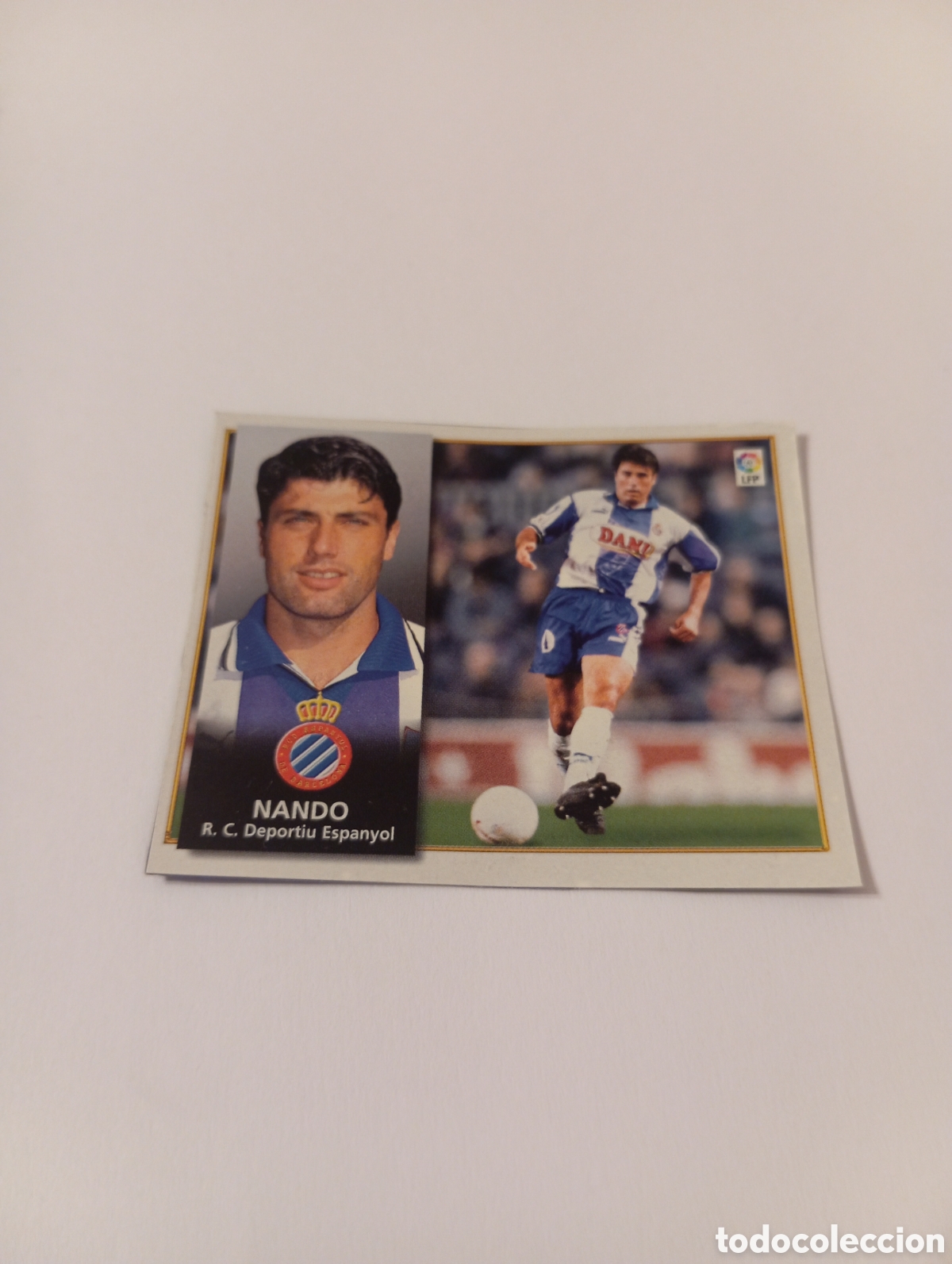 Cromos de F&uacute;tbol: NANDO Espanyol Espa&ntilde;ol Liga Este 1998 1999 recortado 98 99