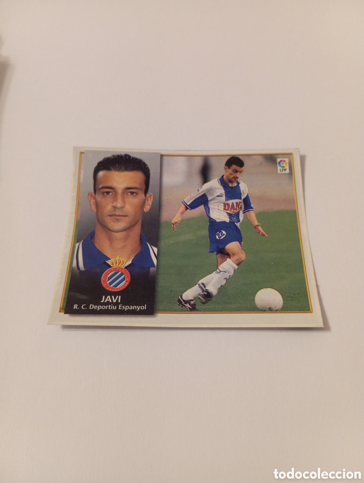 Cromos de F&uacute;tbol: JAVI Espanyol Espa&ntilde;ol Liga Este 1998 1999 recortado 98 99