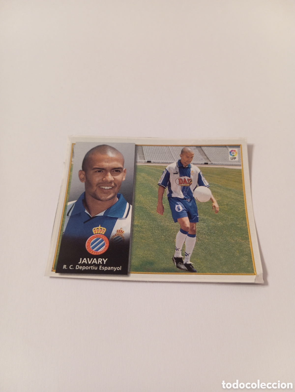 Cromos de F&uacute;tbol: JAVARY Espanyol Espa&ntilde;ol Liga Este 1998 1999 recortado 98 99