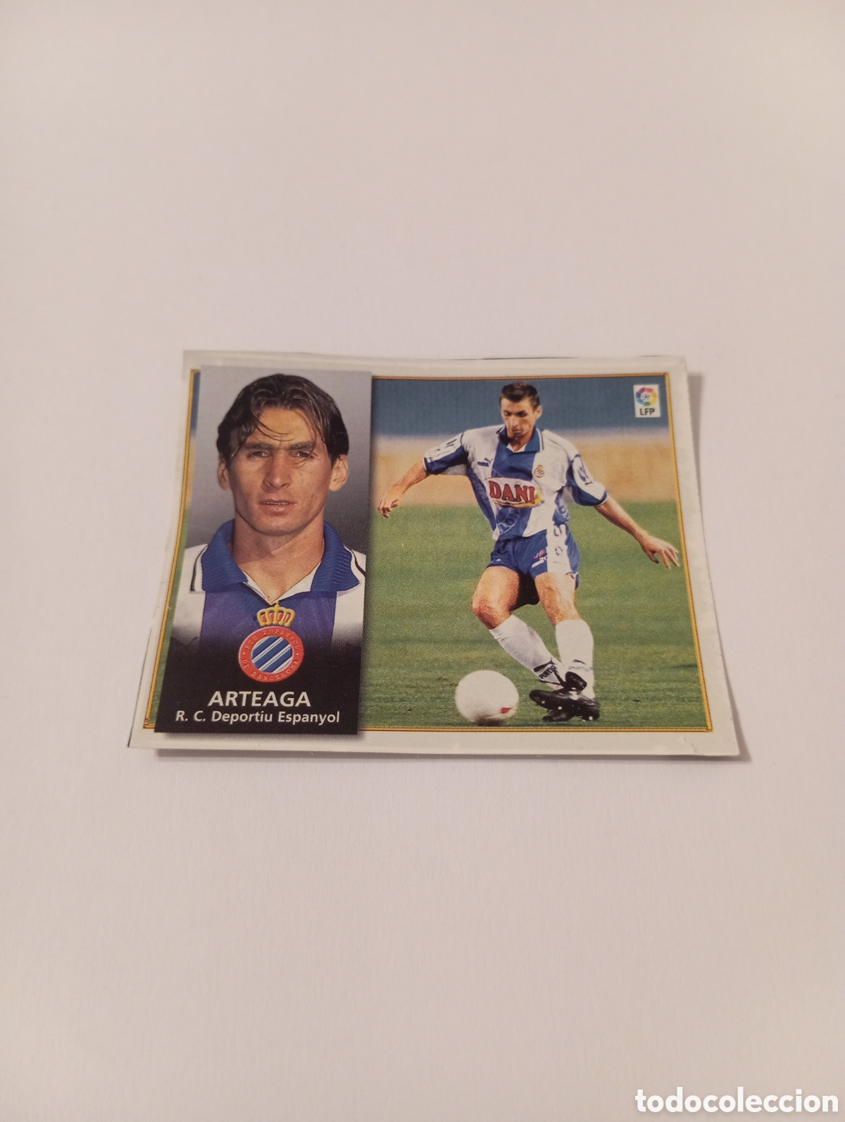 Cromos de F&uacute;tbol: ARTEAGA Espanyol Espa&ntilde;ol Liga Este 1998 1999 recortado 98 99