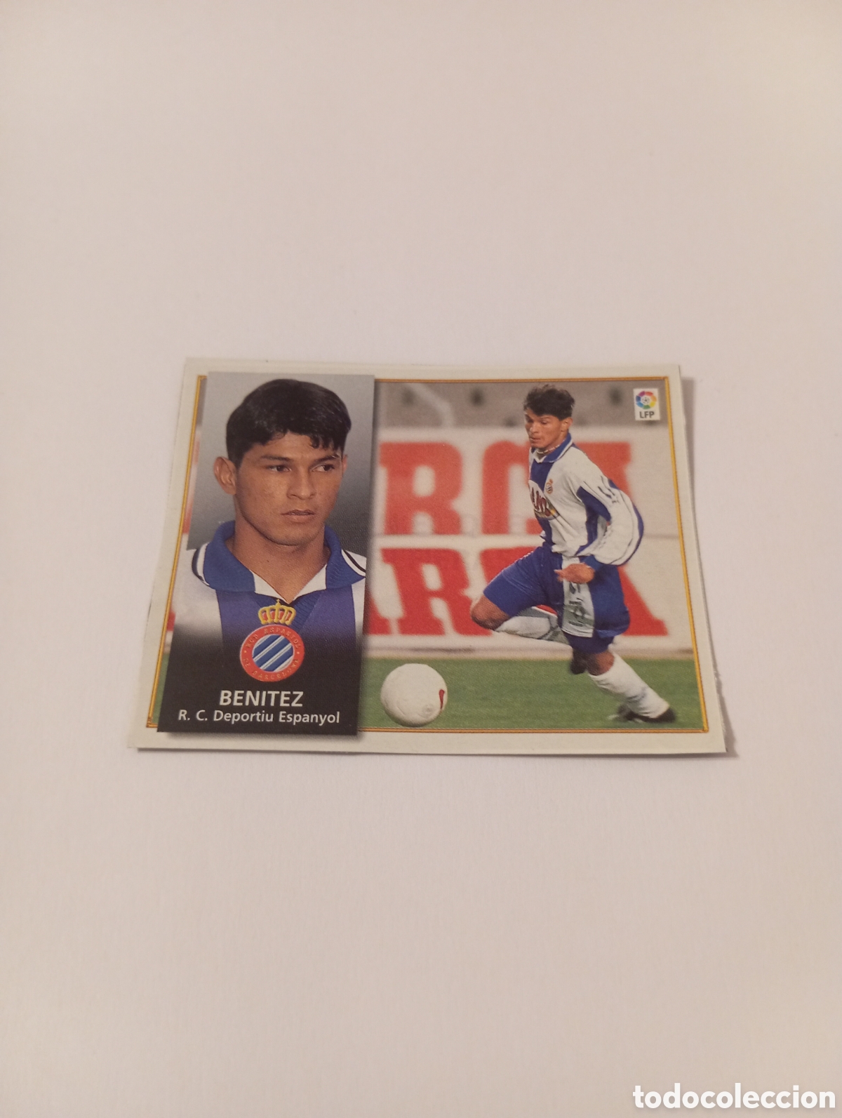 Cromos de F&uacute;tbol: BEN&Iacute;TEZ Espanyol Espa&ntilde;ol Liga Este 1998 1999 recortado 98 99