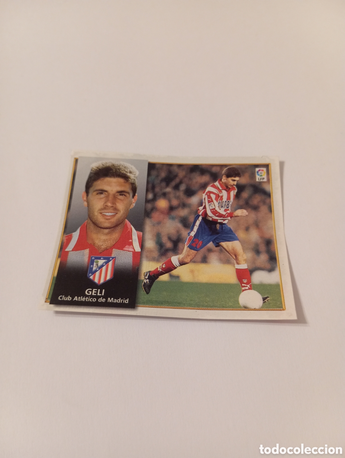 Cromos de F&uacute;tbol: GELI Atl&eacute;tico de Madrid Liga Este 1998 1999 recortado 98 99
