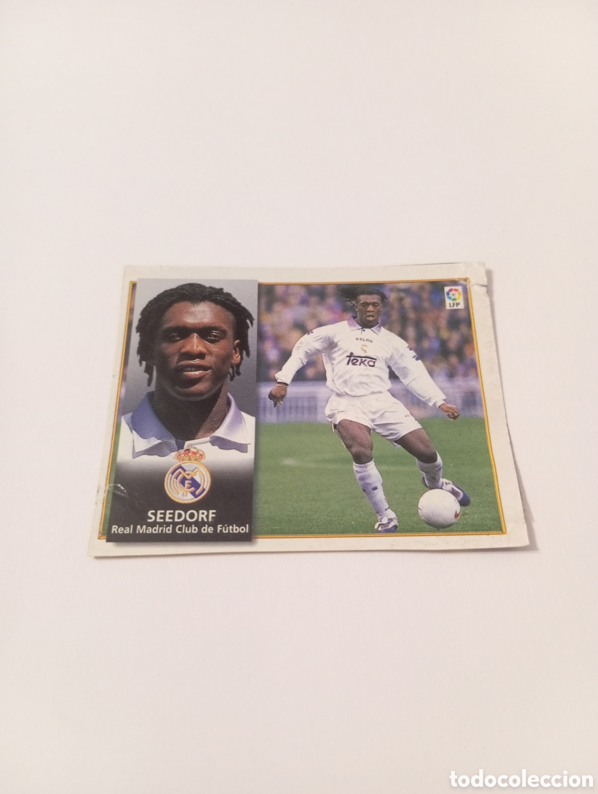 Football Stickers: SEEDORF Real Madrid Liga Este 1998 1999 recortado 98 99