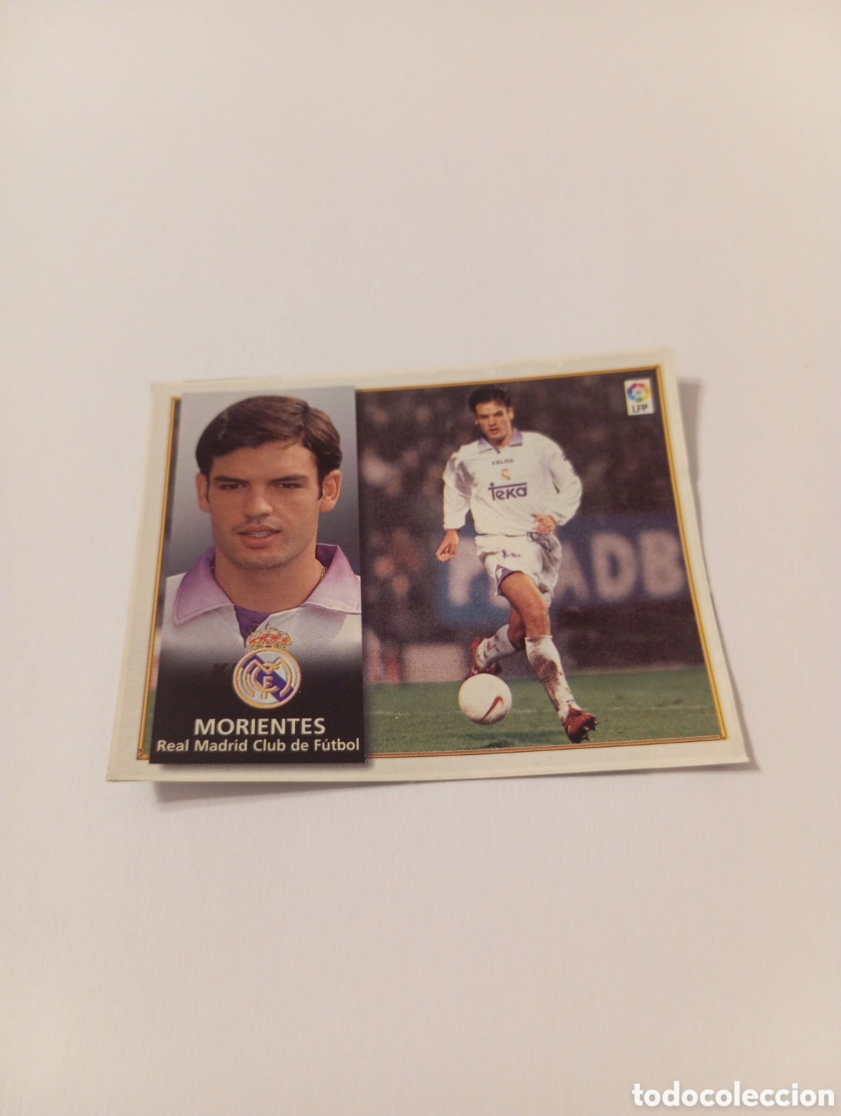 Cartes &agrave; collectionner de Football: MORIENTES Real Madrid Liga Este 1998 1999 recortado 98 99