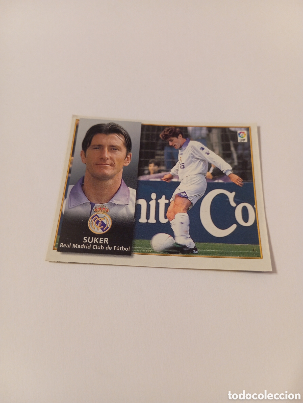 Cromos de F&uacute;tbol: SUKER Real Madrid Liga Este 1998 1999 recortado 98 99