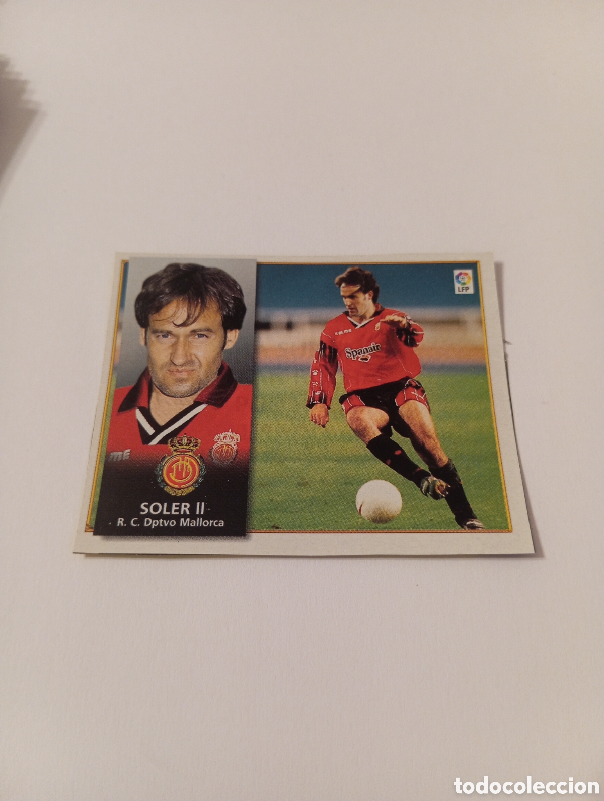 Cromos de F&uacute;tbol: SOLER II Mallorca Liga Este 1998 1999 recortado 98 99