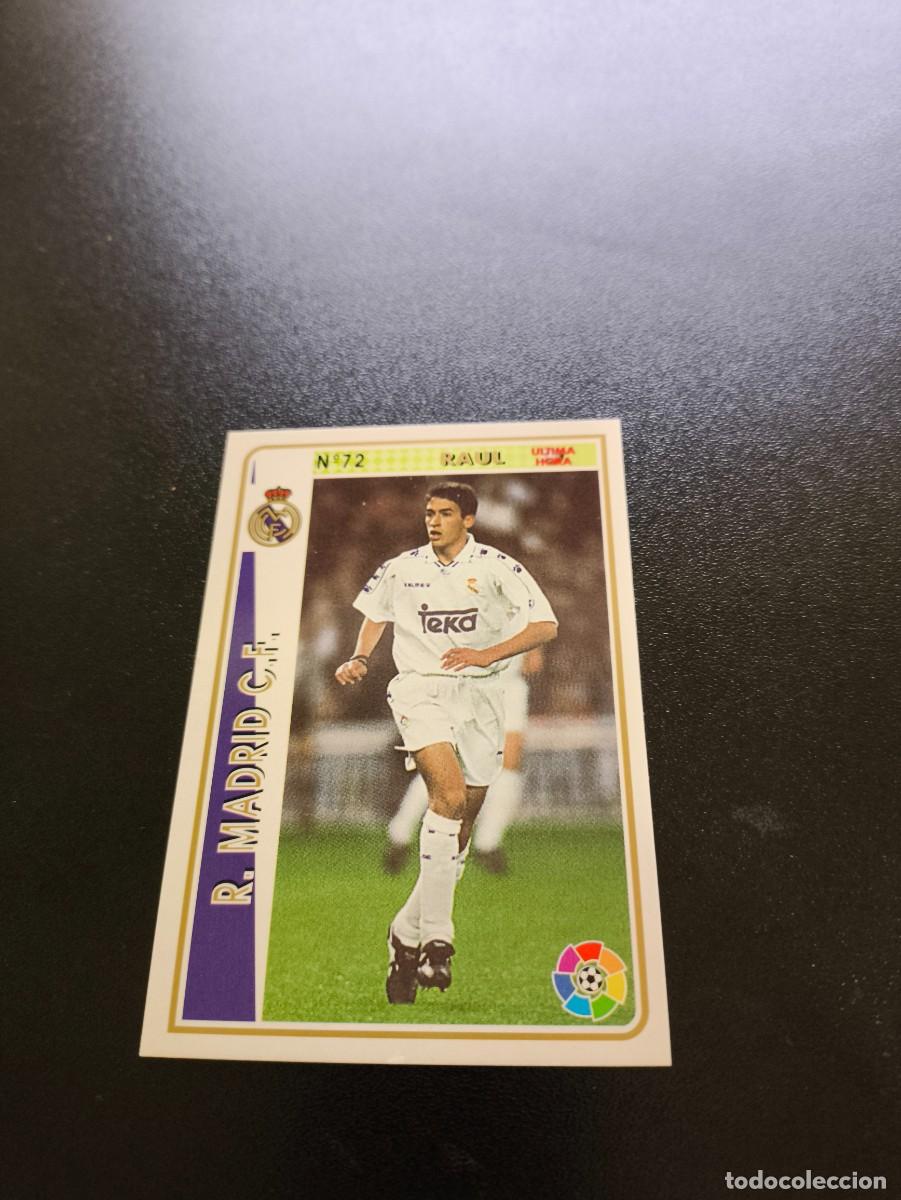 Cromos de F&uacute;tbol: 72 RAUL GONZALEZ REAL MADRID ROOKIE CARD MUNDICROMO FICHAS LIGA 1994 1995 94 95 NO PANINI ESTE