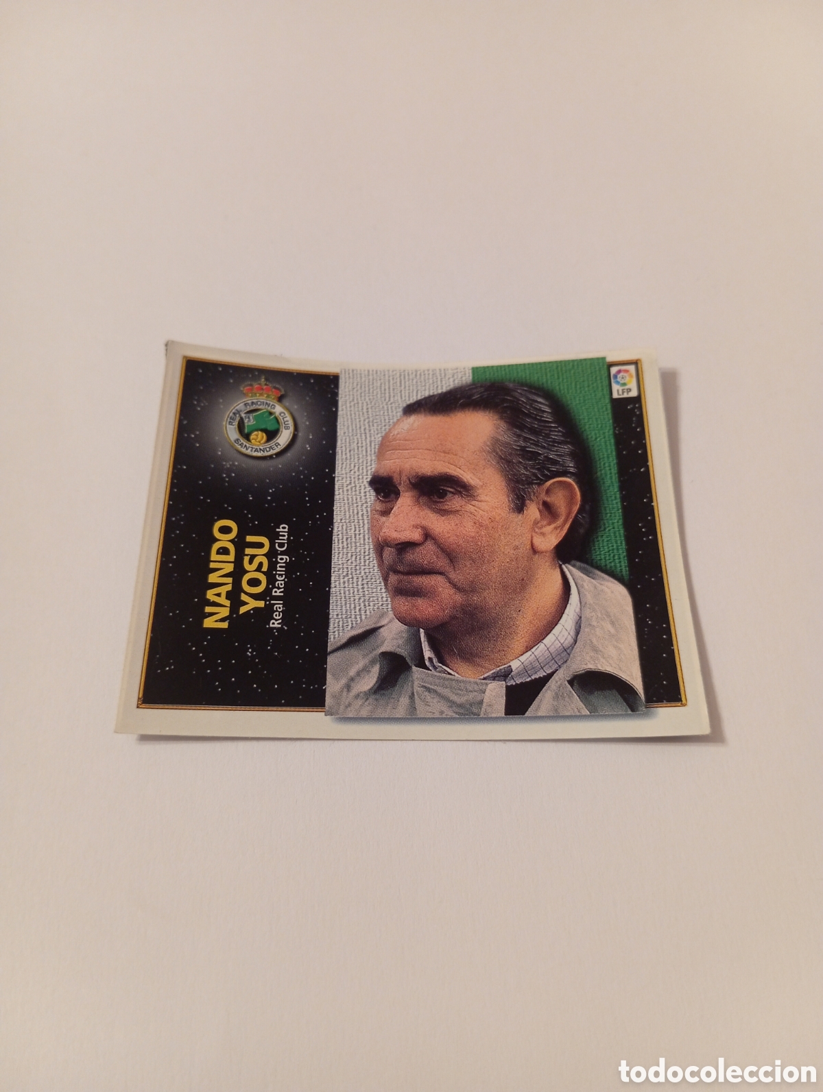 Cromos de F&uacute;tbol: ENTRENADOR NANDO YOSU Racing Liga Este 1998 1999 recortado 98 99