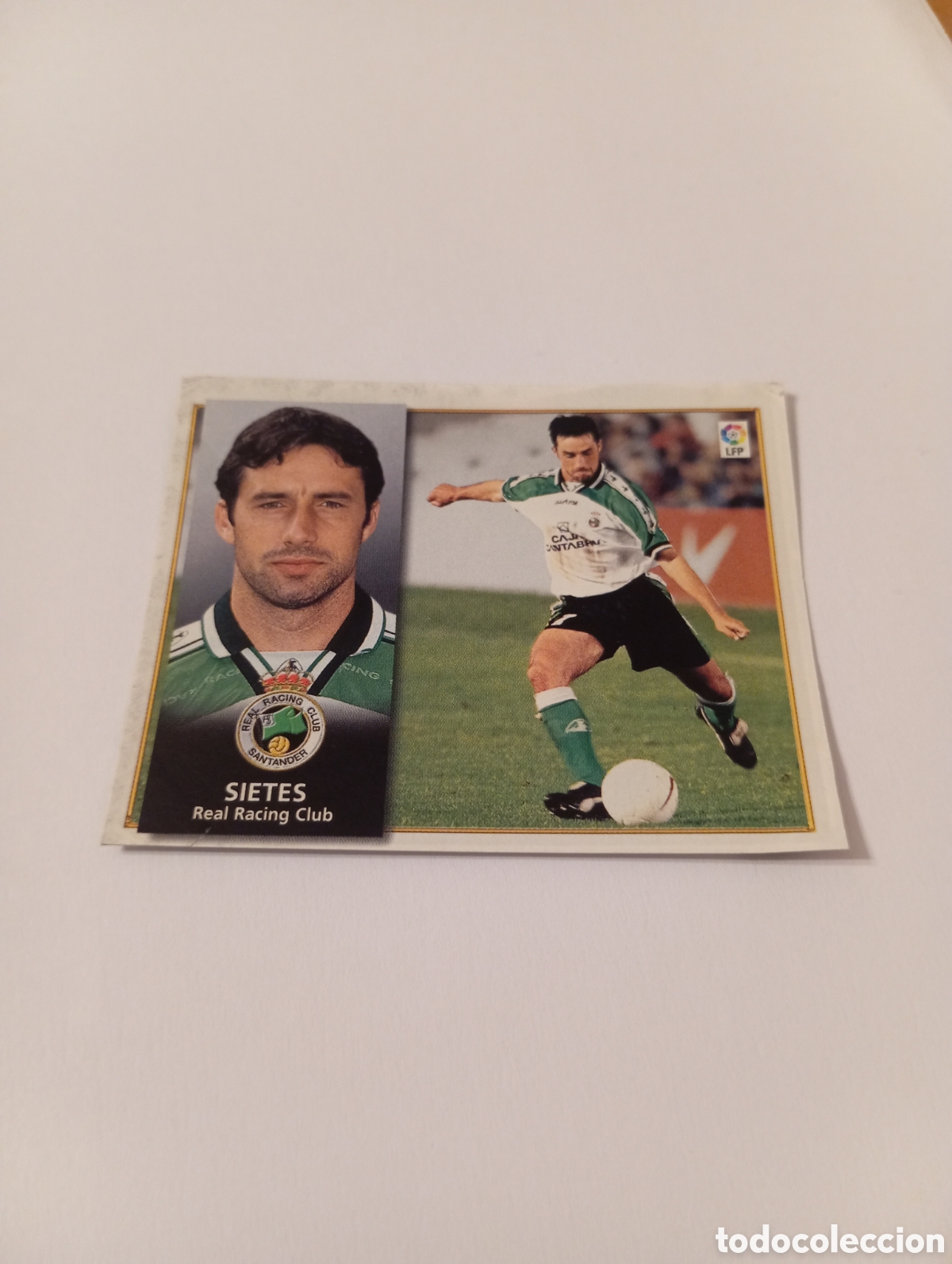 Cromos de F&uacute;tbol: SIETES Racing Liga Este 1998 1999 recortado 98 99