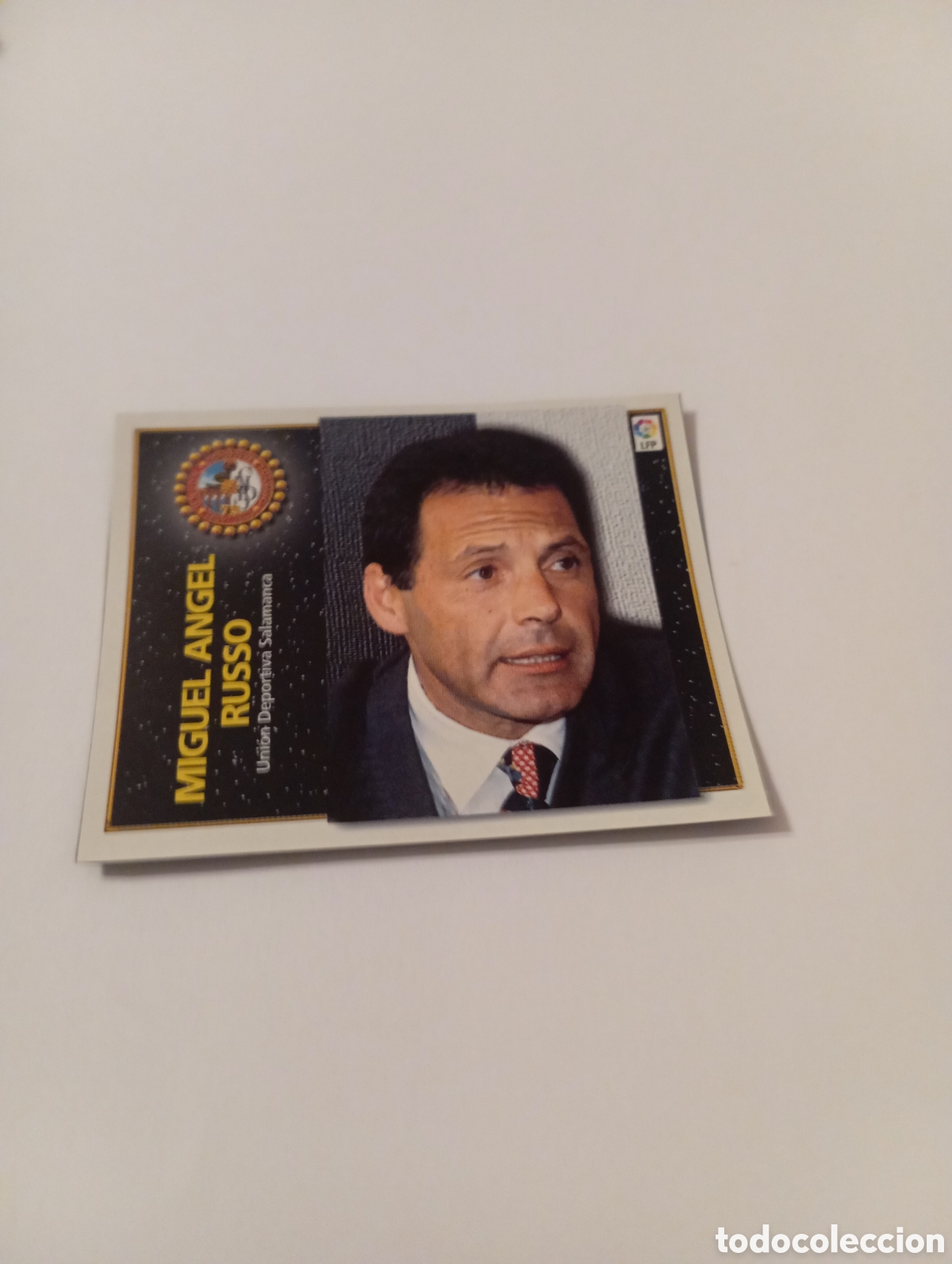 Cromos de F&uacute;tbol: ENTRENADOR MIGUEL &Aacute;NGEL RUSSO Salamanca Liga Este 1998 1999 recortado 98 99