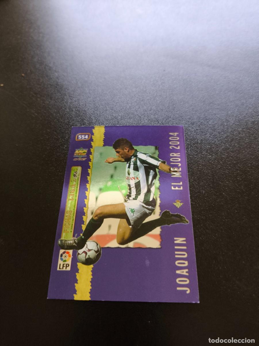 Cromos de F&uacute;tbol: N&ordm; 554 JOAQUIN METAL BLUE CARD MUNDICROMO LIGA 2004 2005 04 05 NO PANINI ESTE MEGACRACKS
