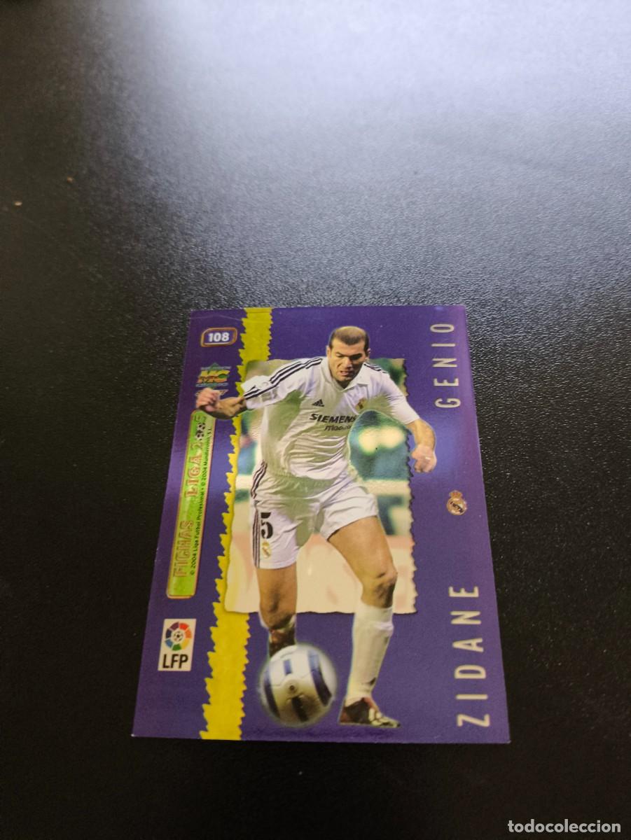 Cromos de F&uacute;tbol: 108 ZIDANE LAS FICHASLIGA 2004 2005 04 05 REAL MADRID GENIO 2004 METALCARD AZUL NO PANINI ESTE