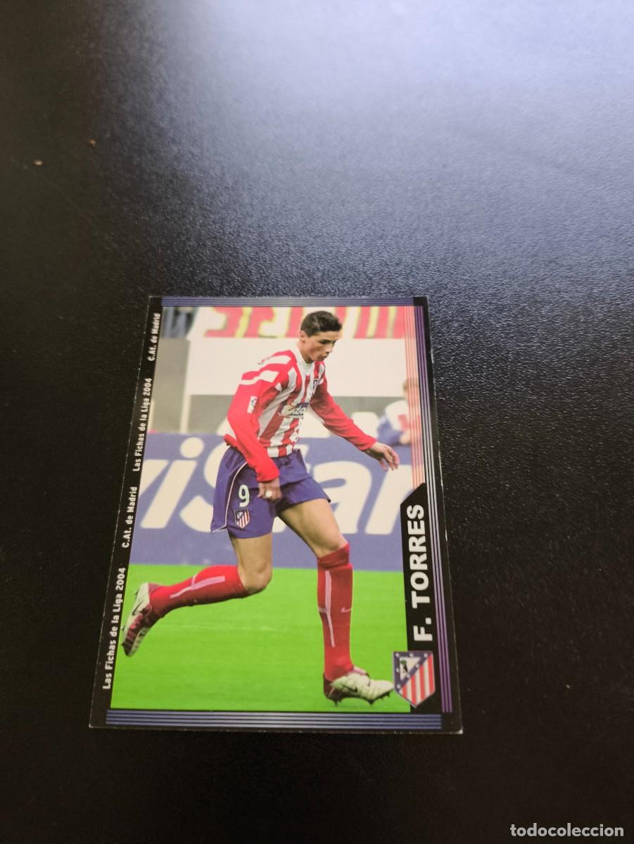 Cromos de F&uacute;tbol: 317 FERNANDO TORRES ATLETICO DE MADRID MUNDICROMO LAS FICHAS DE LA LIGA 2003 2004 NO PANINI ESTE