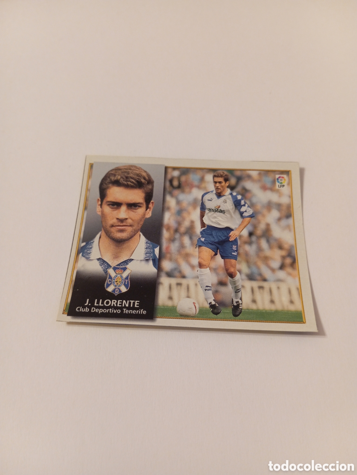 Cromos de F&uacute;tbol: JULIO LLORENTE Tenerife Liga Este 1998 1999 recortado 98 99