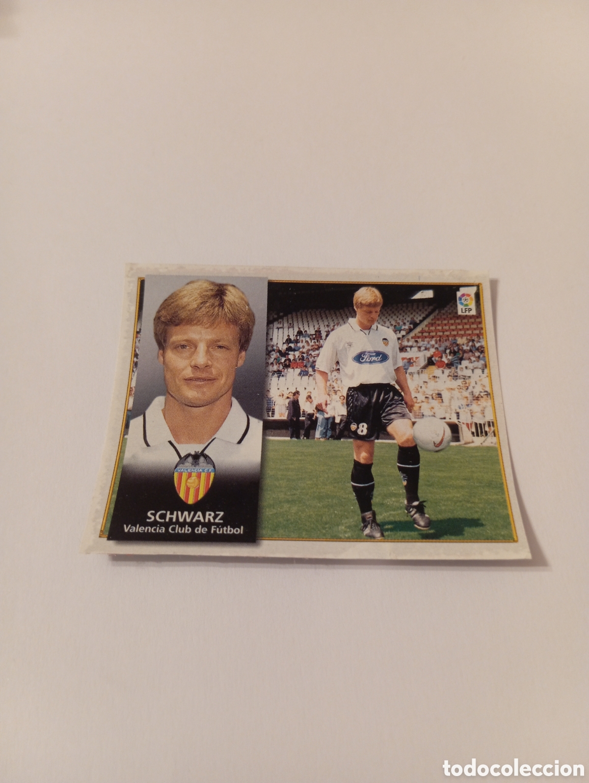 Cromos de F&uacute;tbol: SCHWARZ Valencia Liga Este 1998 1999 recortado 98 99