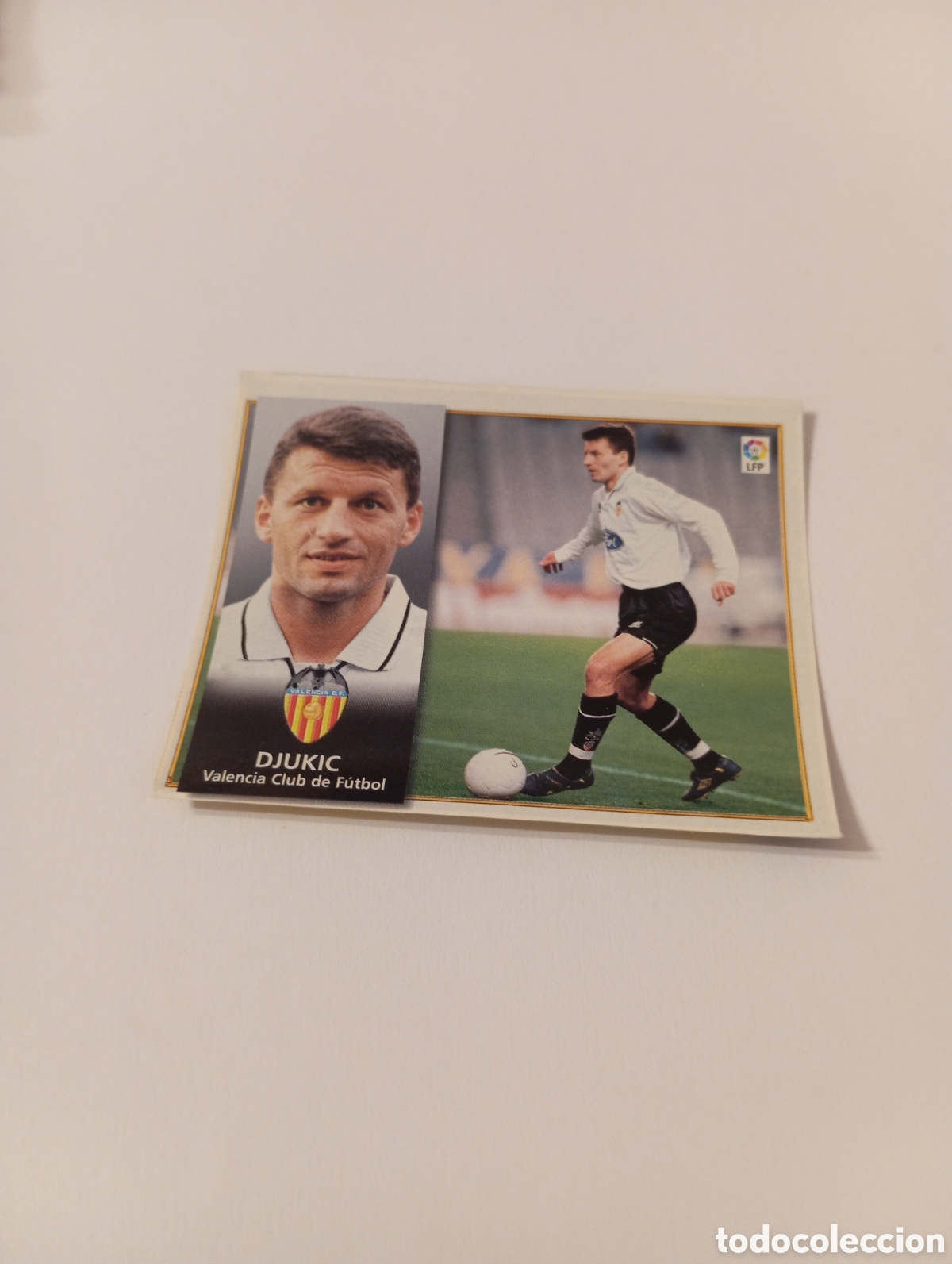 Cromos de F&uacute;tbol: DJUKIC SCHWARZ Valencia Liga Este 1998 1999 recortado 98 99