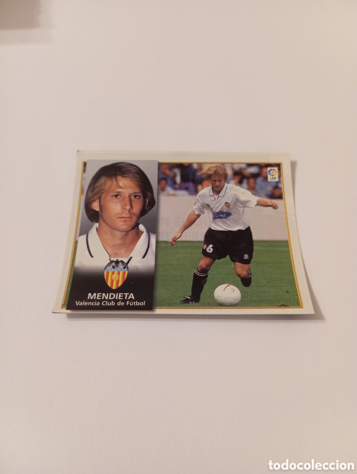 Cromos de F&uacute;tbol: MENDIETA SCHWARZ Valencia Liga Este 1998 1999 recortado 98 99