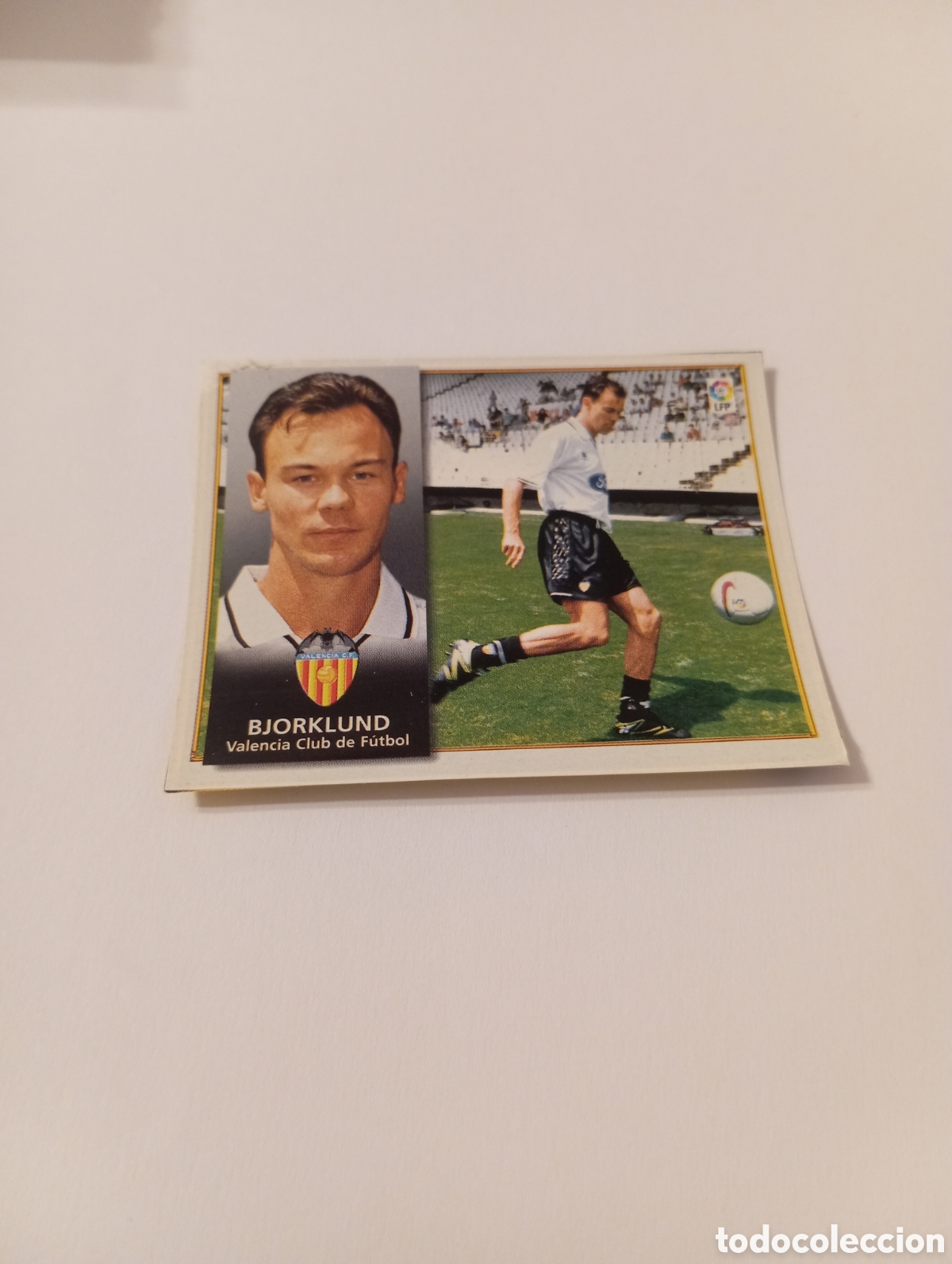 Cromos de F&uacute;tbol: BJORKLUND SCHWARZ Valencia Liga Este 1998 1999 recortado 98 99
