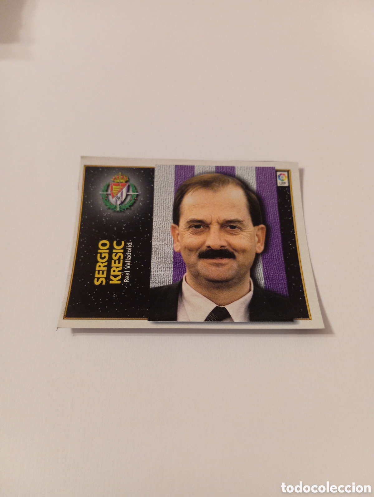 Cromos de F&uacute;tbol: ENTRENADOR SERGIO KRESIC Valladolid Liga Este 1998 1999 recortado 98 99