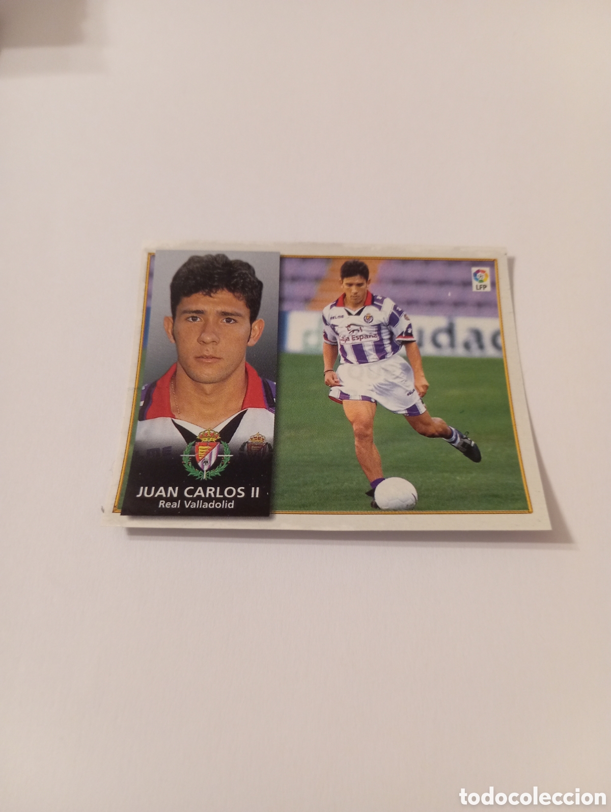 Cromos de F&uacute;tbol: JUAN CARLOS II Valladolid Liga Este 1998 1999 recortado 98 99
