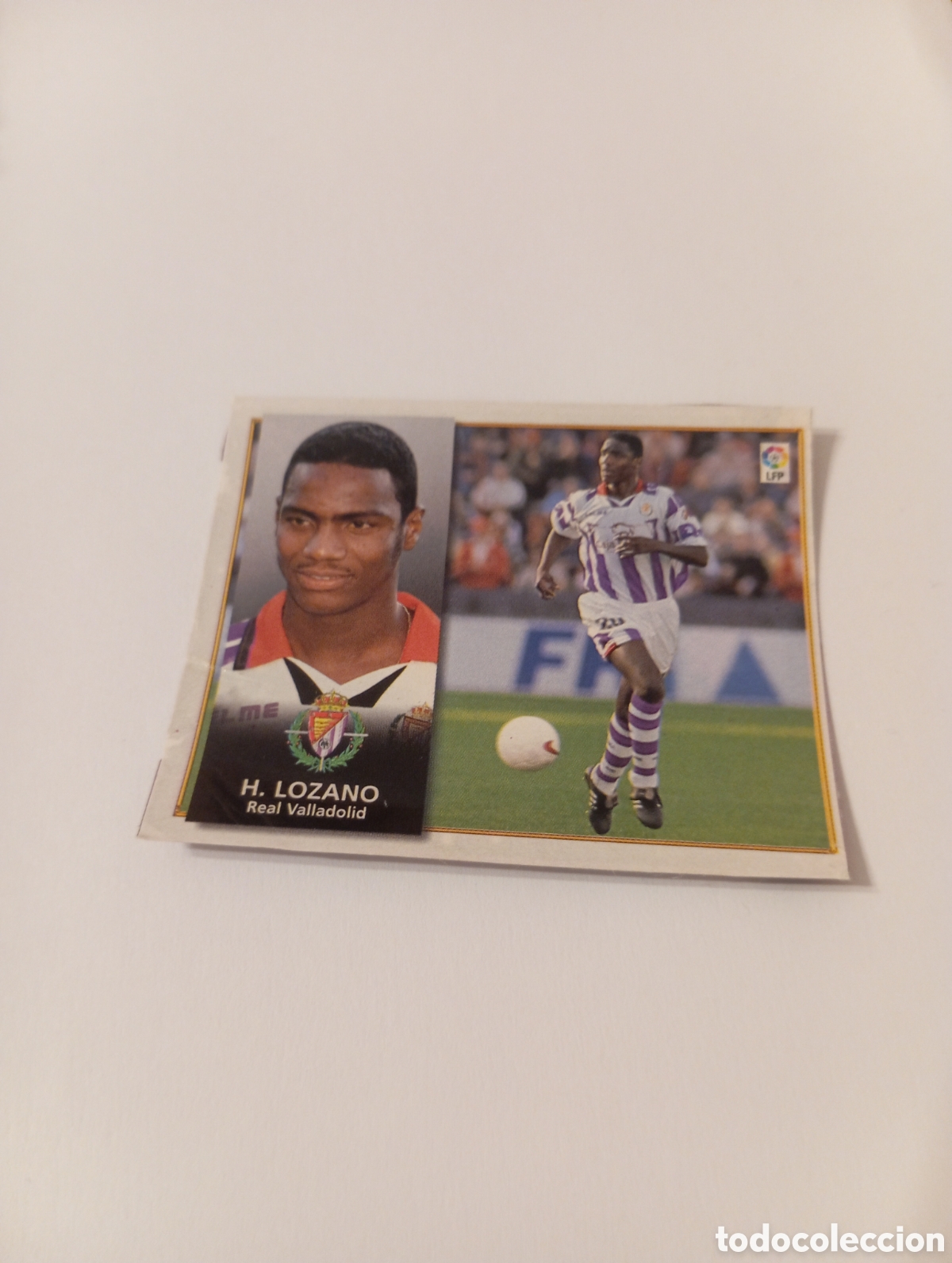 Cromos de F&uacute;tbol: HAROLD LOZANO Valladolid Liga Este 1998 1999 recortado 98 99