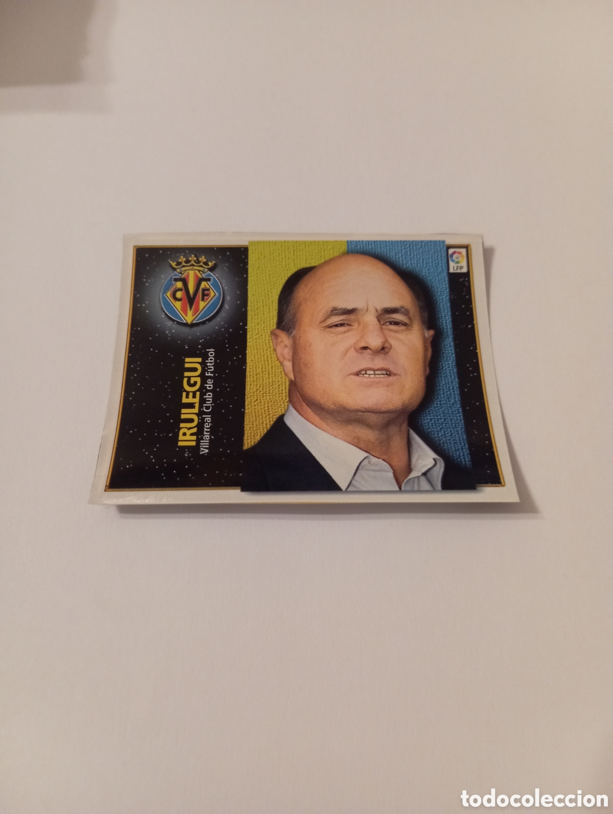 Cromos de F&uacute;tbol: ENTRENADOR IRULEGUI Villarreal Liga Este 1998 1999 recortado 98 99