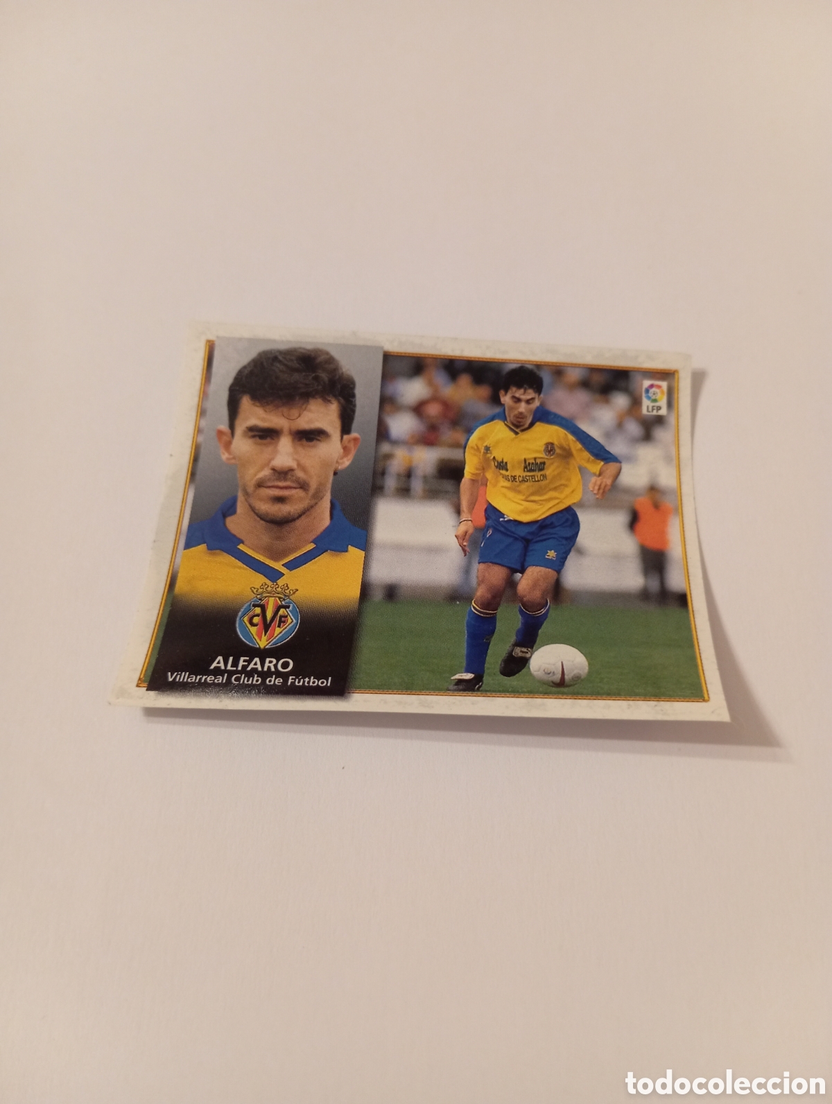 Cromos de F&uacute;tbol: ALFARO Villarreal Liga Este 1998 1999 recortado 98 99