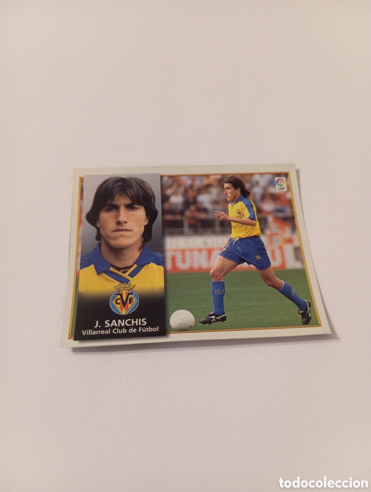 Cromos de F&uacute;tbol: JAVI SANCHIS Villarreal Liga Este 1998 1999 recortado 98 99