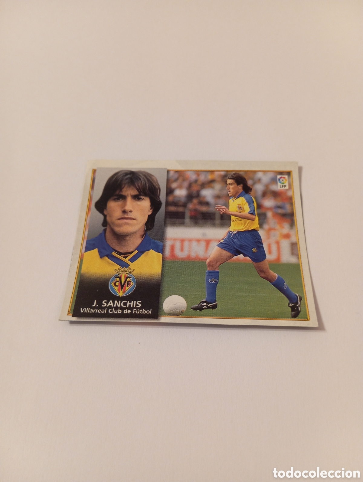 Cromos de F&uacute;tbol: JAVI SANCHIS Villarreal Liga Este 1998 1999 recortado 98 99