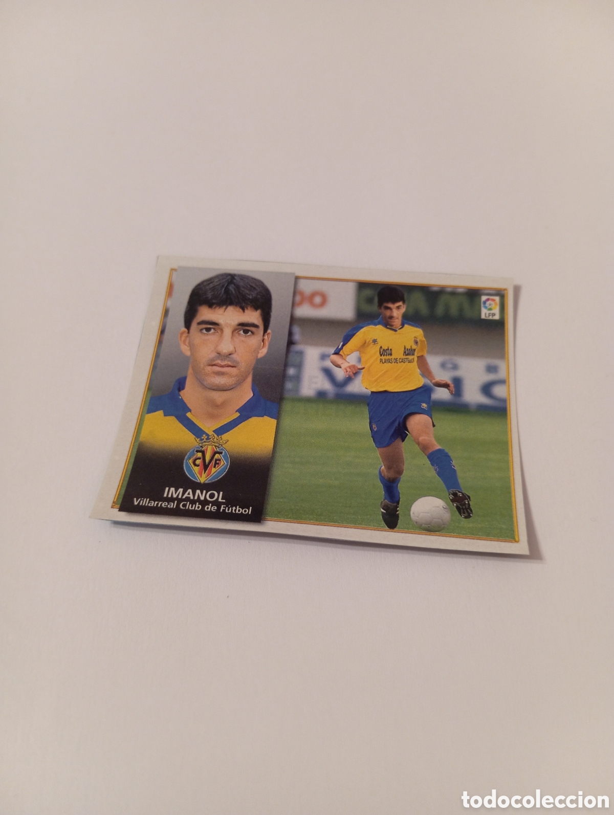 Cromos de F&uacute;tbol: IMANOL Villarreal Liga Este 1998 1999 recortado 98 99