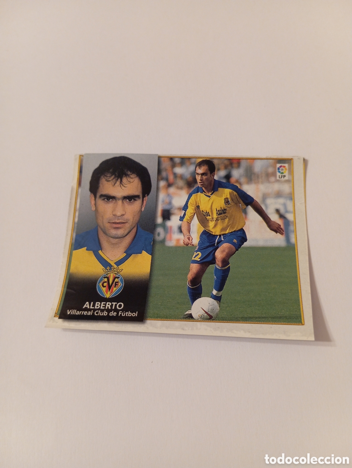 Cromos de F&uacute;tbol: ALBERTO Villarreal Liga Este 1998 1999 recortado 98 99