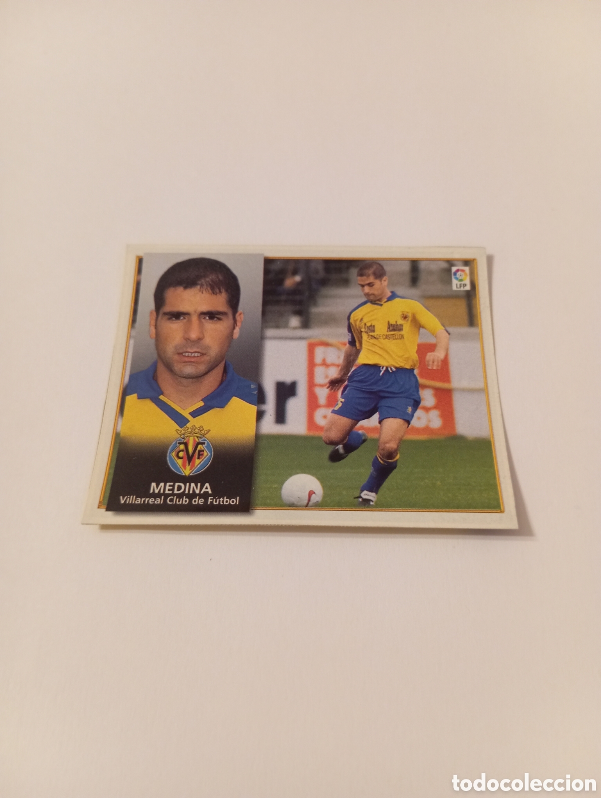 Cromos de F&uacute;tbol: MEDINA Villarreal Liga Este 1998 1999 recortado 98 99