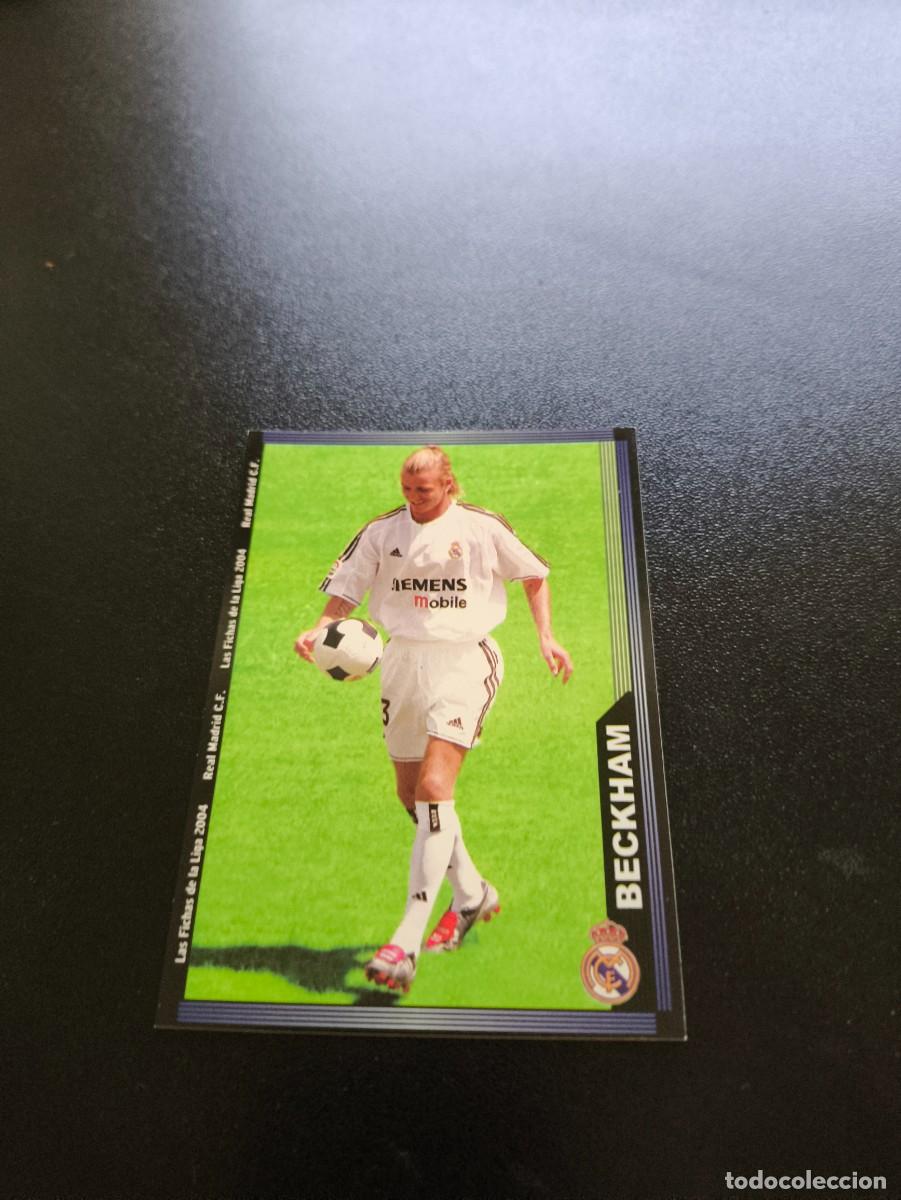 Cromos de F&uacute;tbol: 19 DAVID BECKHAM ROOKIE CARD REAL MADRID FICHAS LIGA 2003 2004 03 04 MUNDICROMO NO PANINI ESTE