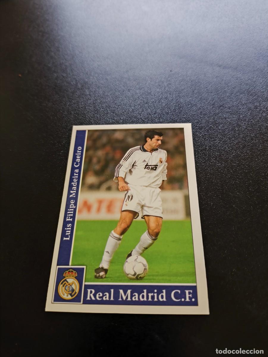 Cromos de F&uacute;tbol: 18 FIGO REAL MADRID PORTUGAL FICHAS LIGA 2001 2002 MUNDICROMO 01 02 NO PANINI ESTE